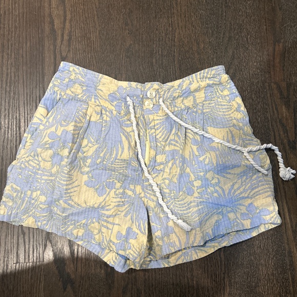 Free People Yellow And Blue Shorts - Picture 1 of 3